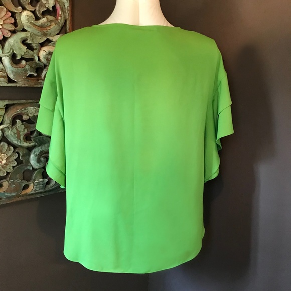 🍀 CHICO Chive Green Blouse - NWT - Picture 6 of 7